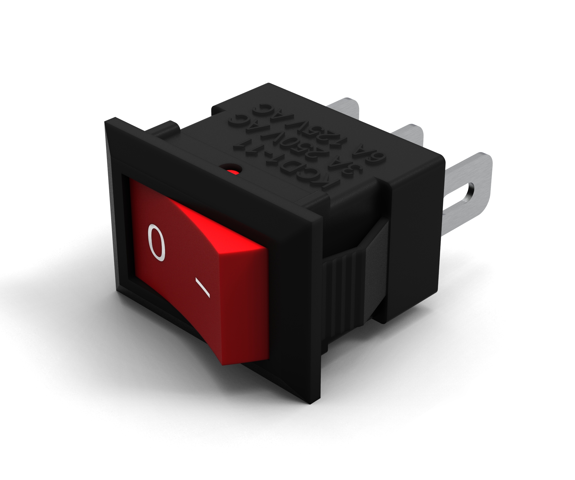 KCD1 10x15 переключатель 3D модель